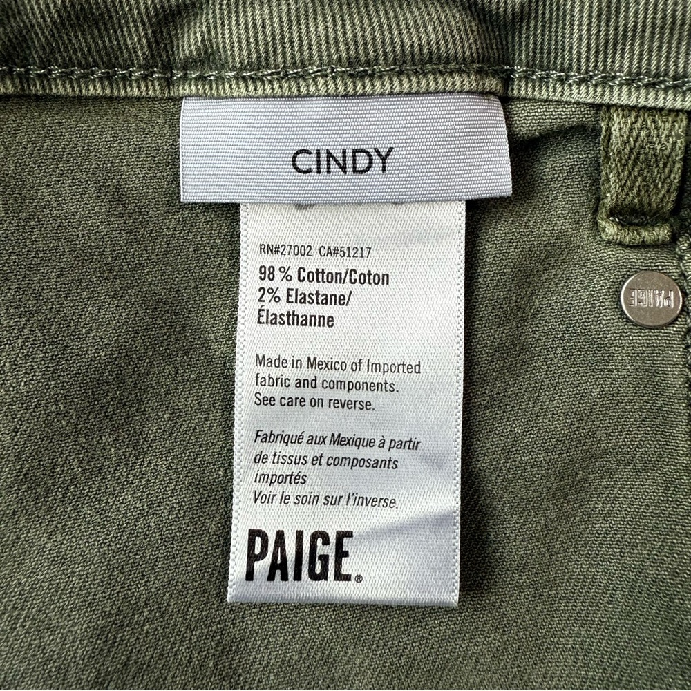 High-Rise Cindy Straight Leg Pants in Olive Green - Picture 14 of 14